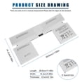 thumbnail image 6 of Battery G3HTA024H For Microsoft Surface Book 1 1704 1705 Keyboard Base 51Wh, 6 of 11
