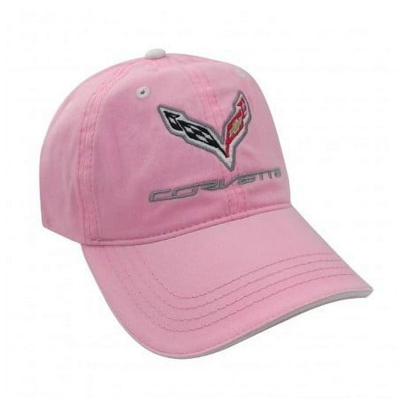 C7 Corvette Pink Unstructured Cotton Twill Hat