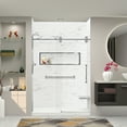thumbnail image 3 of Transolid Swkx60367224 Saramar 60" W X 36" D X 96" H Six Panel Shower Wall Kit - White, 3 of 5