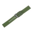 thumbnail image 3 of Uxcell Silicone Watch Band Quick Release Soft Rubber Watch Strap Green/Black 21mm, 3 of 7
