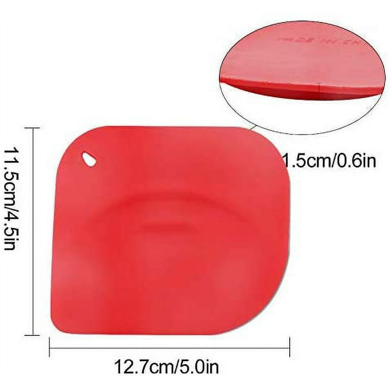 Mini Red Silicone Bowl Scraper