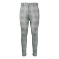 thumbnail image 3 of LilyLLL Mens Plaid Check Printed Pencil Trousers Taper Leg Stretch Pants, 3 of 5
