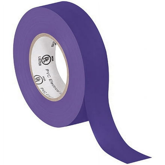 3/4" x 20 yds. Purple Electrical Tape 7 Mil 10 Rls/Case