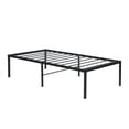 thumbnail image 3 of Twin Size Bed Frame with Under Bed Storage，Heavy Duty Metal Platform，Quick & Easy Assembly，Black, 3 of 11