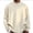 Khaki-#B, variant on Men's Big and Tall Turtleneck Shirts Long Sleeve Mock Neck Tops Fall Winter Warm Loose Fit Basic Tee