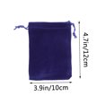 thumbnail image 5 of unbranded 50Ud Bolsas De Organza Azul Marino Con De Pestañas Para Guardar Chocolates Y Joyas, 5 of 5