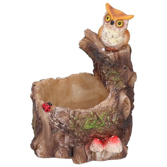 Innovative Succulent Pot,for Indoor Plants Flower Bonsai Resin Planter,Waterproof,for Succulent, Echeveria, Jade Plant,Home and Office Decoration, Plant pots planters (Eagle standing on tree head)