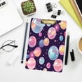 thumbnail image 7 of 12.5" x 9" Acrylic Clipboard with Silver Metal Clip Office and Classroom Essential Floating Bubbles Pattern, 7 of 7