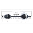 thumbnail image 4 of TrakMotive CV Axle Shaft HO-8092 Premium; OEM Replacement, 4 of 5