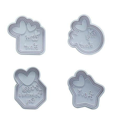 

IMSHIE Heart Shaped Cookie Cutter Biscuit Cutters Cake Decorating Tools Pastry Cutters With Words And Heart Shape Silicone Non-Stick Baking Mould For Valentine Party Decor exceptional