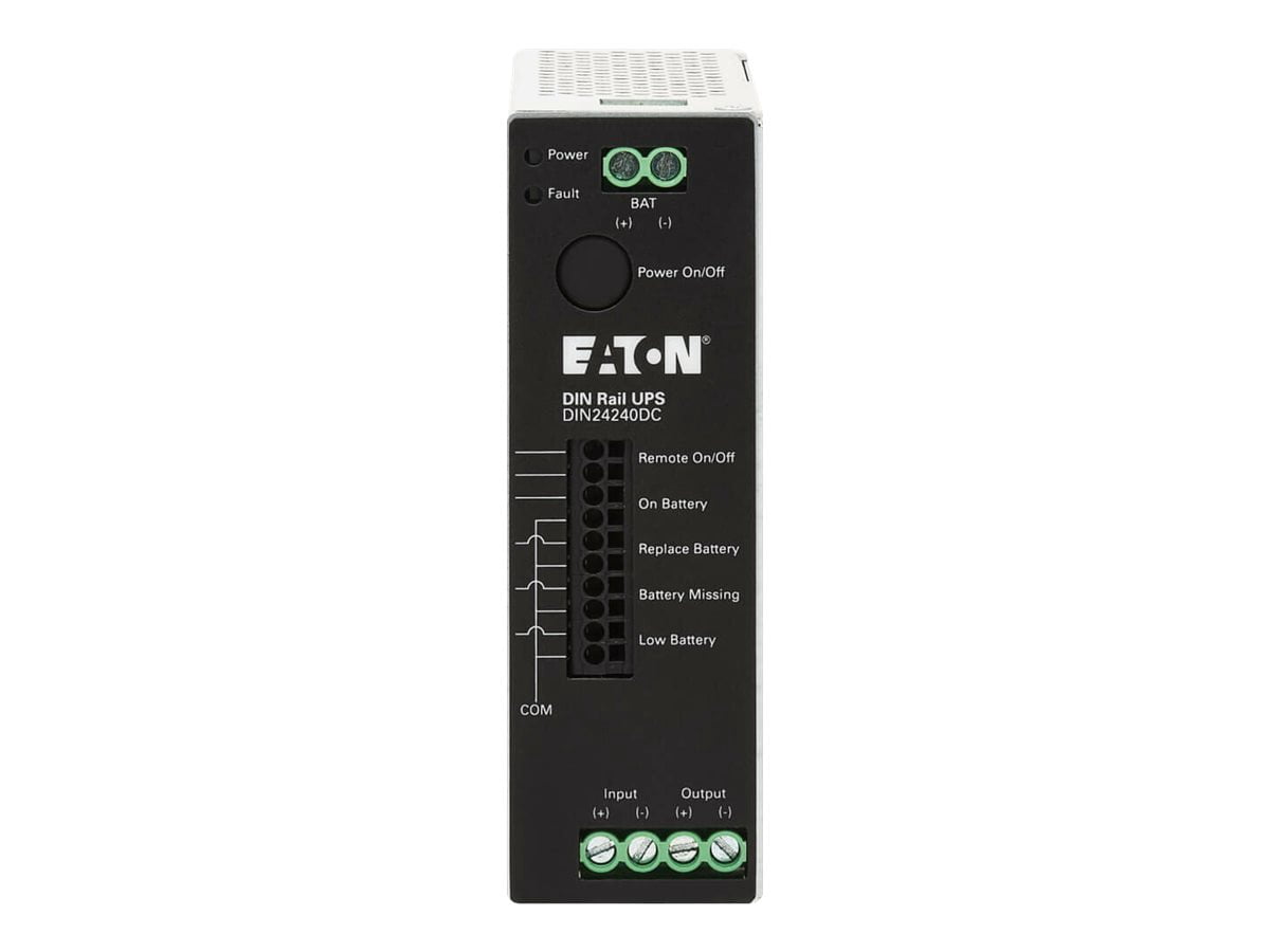 Eaton 240W 24V DC DIN Rail Industrial UPS, Hardwire Input/Output