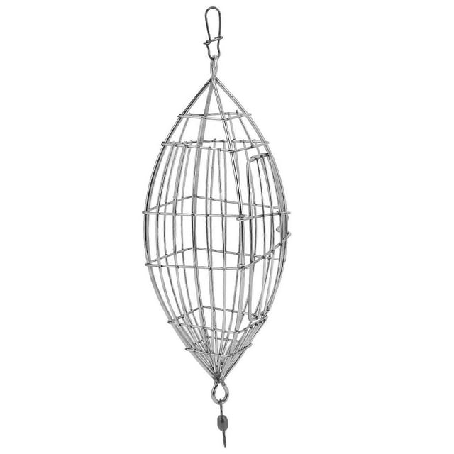 Fishing Bait Cage Stainless Steel Lure Cage Carp Fishing Trap Basket Feeder Holder for Shrimp Crab Fish Baits