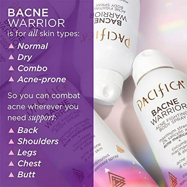 Pacifica Beauty Bacne Warrior Acne Fighting Body Spray for Body