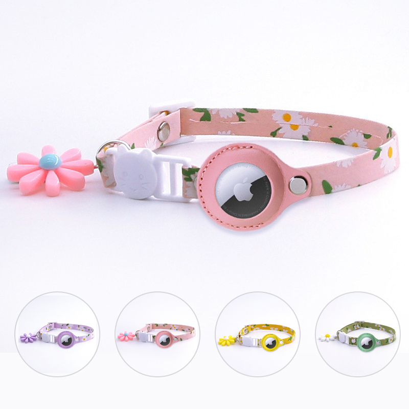 1 Pack Airtag Cat Collar, Silicone Waterproof Airtag Holder Case