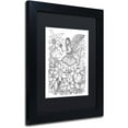 thumbnail image 2 of Trademark Fine Art "Fairies and Woodland Creatures 14" Canvas Art by KCDoodleArt Black Matte, Black Frame, 2 of 4