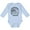 AE-Light Blue, variant on Summer Vacation Mode St. Augustine Beach Florida Boys or Girls Long Sleeve Baby Bodysuit