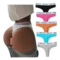 thumbnail image 1 of Tangas De Algodón Con Letras Para Mujer, Paquete De 5 Uds., 1 of 8