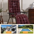 thumbnail image 2 of CJC Chaise Lounge Cushion Printed  Indoor Rocking Chair Cushion Outdoor  Cushions w/ Ties, 2 of 8