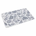 thumbnail image 4 of Pastoral Flowers Door Mat Indoor Outdoor, Vintage Haze Blue Farmhouse Plant Non Slip Welcome Mat with Rubber Backing, Absorbent Fabric Front Door Mats Entryway Rug for Home Patio Entrance 16"x24", 4 of 9