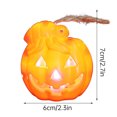 thumbnail image 3 of Suncoda Lamp, Halloween Pumpkin Lantern Upgrade Lantern Lights Two Color Changing Light Up Pumpkin Outdoor for Halloween Party Decoration Battery Included, 3 of 7