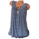 thumbnail image 4 of Camiseta sin mangas con cuello en V sin mangas, chaleco suelto para mujer, camiseta de verano, azul oscuro, 3XL Inevent AP001998-30, 4 of 5