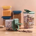 thumbnail image 3 of CNKOO Airtight Food Storage Containers with Lids  Clear Pantry Canister Set for Kitchen Organization  Stackable Organizers for Flour  Sugar  Cereal  Rice, 3 of 6