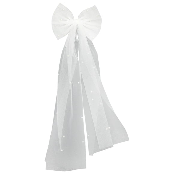 Wedding Bride Veil Women's Short Veil Bridal Bow Veil for Bachelorette Party Engagement
