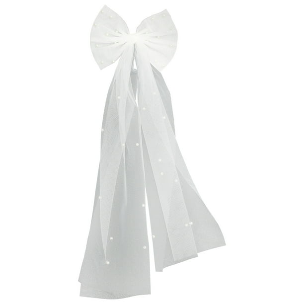 KAKOWELY Velo de novia para boda, velo corto para mujer, velo de lazo para despedida de soltera, compromiso