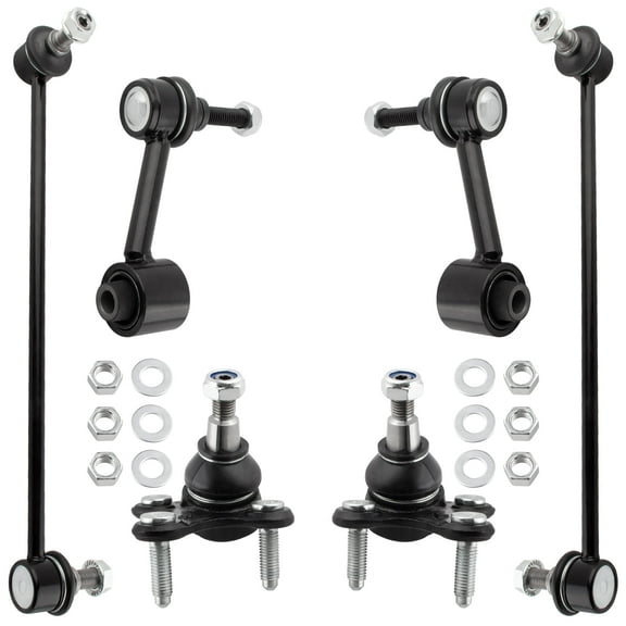 BOXI (Set of 6) Front Lower Ball Joints   Sway Bar End Links fit for Audi A3 Quattro 2013 AWD Models Only/for Volkswagen CC 2009-2013 / for VW Passat 2006-2010 / K80478 K80482 K500016 K500030