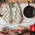 thumbnail image 6 of Linen Buffalo Check Kitchen Towels Set of 4, Retro Black Lines Grid Pattern Absorbent Dish Towels for Kitchen, Microfiber Hand Towel, Quick Drying Tea Towel for Cleaning Decorative Dishcloths, 6 of 7