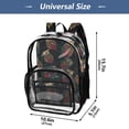 thumbnail image 2 of ALAZA Clear Backpack Vintage Owls PVC Transparent BookBag, 2 of 7