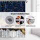 thumbnail image 5 of Cortina de ducha YONGSHENG mármol azul marino abstracto cortinas de baño de Tela con líneas agrietadas doradas de lujo modernas, 5 of 5