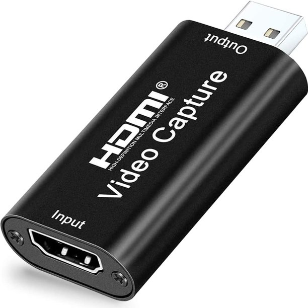 Audio Video Capture Cards, HDMI to USB 1080p USB2.0 Record via DSLR