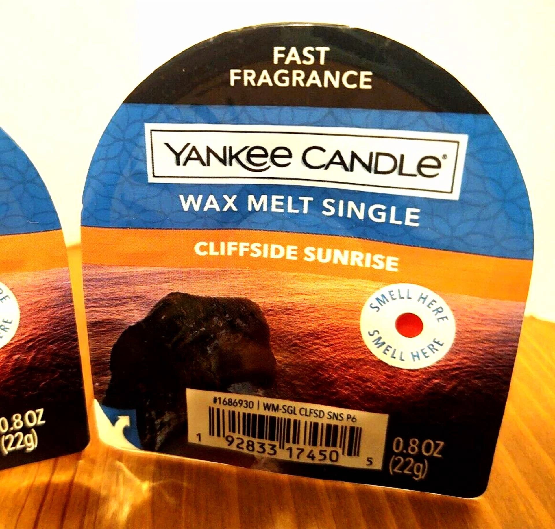 Yankee Candle Cliffside Sunrise Wax Melt Tart Singles X 2 0.8 Oz Each New