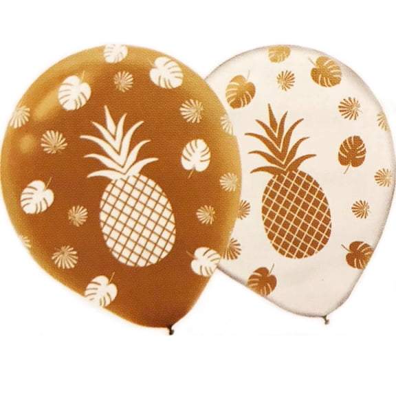 10 Pineapple Assorted Colors Balloons 11"
