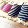 thumbnail image 5 of Men Women Striped Slipper Indoors Anti-Slip Winter House Shoes Home Keep Warm Slippers Shoes Flats, 5 of 12