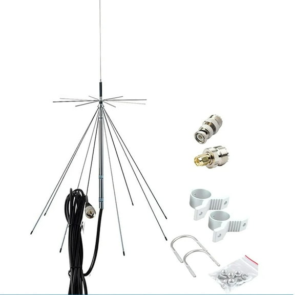 Discone Wideband Scanner Antenna 25–3000MHz with 10m Cable for CB, VHF, UHF, GMRS