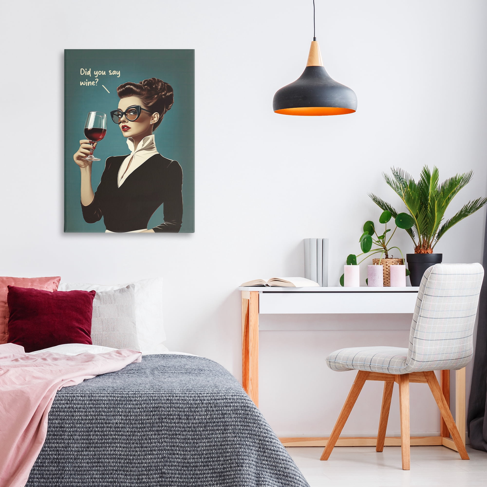 Stupell Industries Did You Say Wine Canvas Wall Art, design by Andreas Magnusson