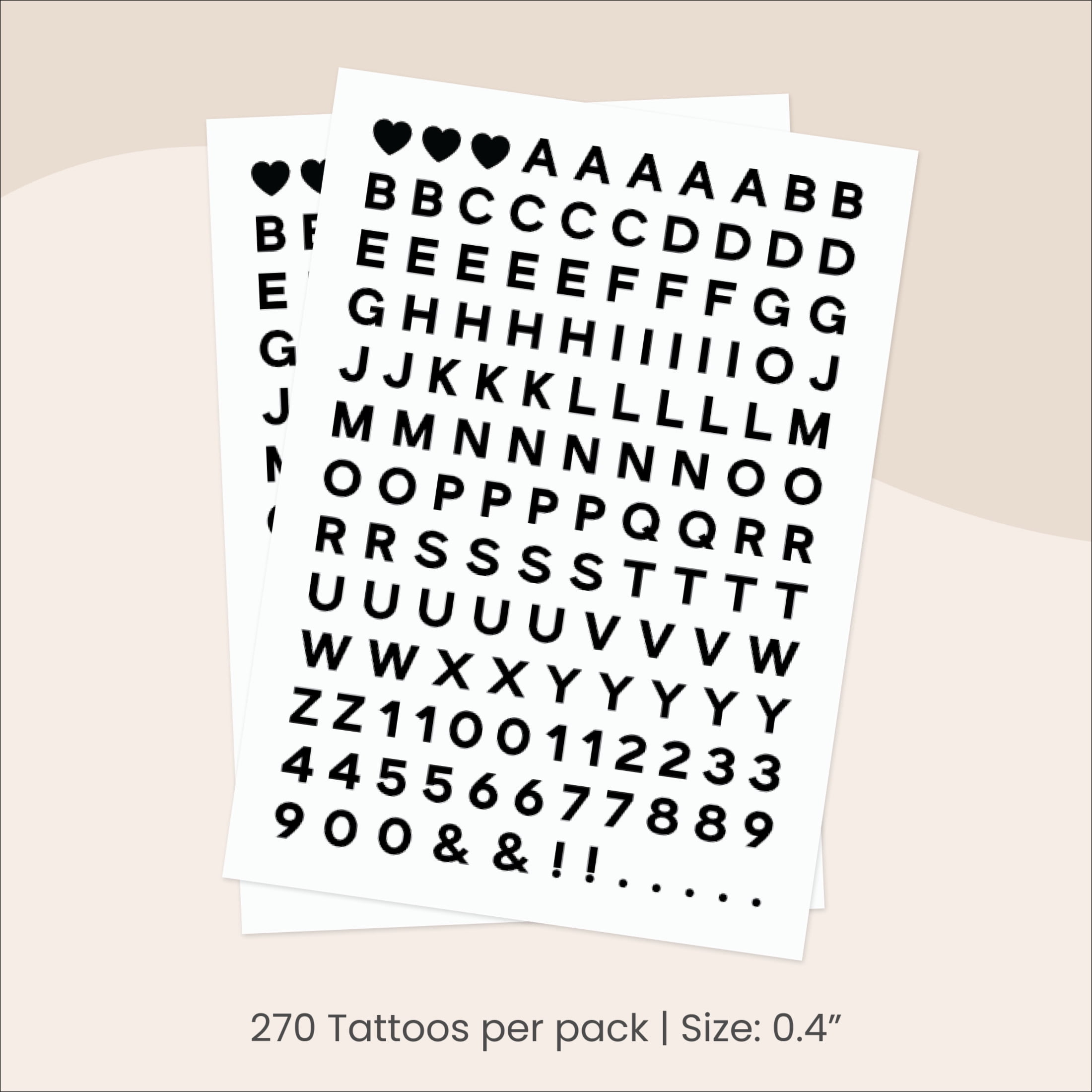 Suteka Wall Decal Black Small Letter 270 Pieces - Semi Permanent Wall Decal Alphabet Stickers for DIY Home Decor, Ideal for Smooth Surfaces, Apartment-Friendly & Easy to Apply