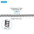 thumbnail image 2 of Uxcell 10mm(3/8") Plastic Spiral Binding Coils, 50 Pcs Binding Spirals 75 Sheet Capacity, Black, 2 of 6