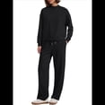 thumbnail image 1 of Conjuntos de 2 Piezas para Mujer, Sudadera, Ropa Informal de Viaje, Chándal de Pierna , Chándales Cómodos, Moda. Negro XL, 1 of 7