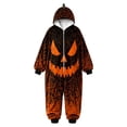 thumbnail image 4 of Tween Halloween Boy Girl Long Sleeve 1-Piece Hooded Jumpsuit Party Outfit, 4 of 7