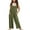 Green, variant on Girls Jumpsuits & Rompers Kids Summer Solid Color Strappy Sleeveless Wide Leg Overalls With Pockets Loose Fit Casual Bodysuits Outwear,Green,5-6 Years