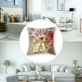 thumbnail image 5 of nygtbtfer Spring Floral Throw Pillow  Pink Flowers Mothers Day Decorative Pillows for Couch Sofa Bed Home Decor Set of 2 White, 5 of 7