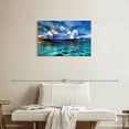 thumbnail image 2 of Elephant Stock Cozumel Ocean View Wall Art - Horizontal Canvas Wall Art - Living Room Wall Decor - Beach Canvas - Blue And Turquoise Decor - 30" x 20", 2 of 8
