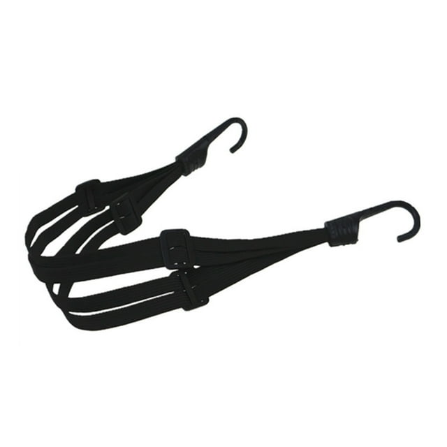 EeaseCA 2 Crochets Motos Moto Résistance Casque Rétractable Bagage Corde Élastique Sangle Casque Corde Réservoir de Carburant Filet de Bagage Maille Élastique Élastique Sangle de Casque Ceinture (Noir)