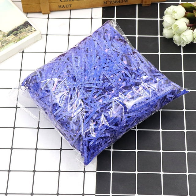 Relleno de rafia con purpurina para decoración de cajas de regalo de cumpleaños y San Valentín, 30 g/50 g/100 g