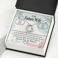 thumbnail image 3 of To My Fiancee Touch My Heart Forever Necklace w Message Card, 3 of 20