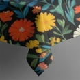 thumbnail image 5 of Pioneer Flower Floral Print Pattern Square Tablecloth,Waterproof Square Table Cover,Wipeable Spillproof Washable Table Cover for Home Kitchen Party Decor 52"x52"(132x132cm), 5 of 6