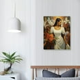 thumbnail image 3 of Creowell Mexican Folk Art Poster Woman Holding Calla Lily Flower Painting Canvas Wall Art Poster Print Picture Paintings for Living Room Bedroom Office Decoration, Canvas Art Gift for Family 16x20 In, 3 of 3